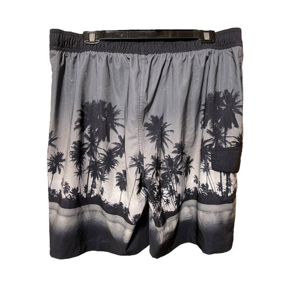 Sonoma Gray Beach Scape Swim Trunks - Picture 2 of 3
